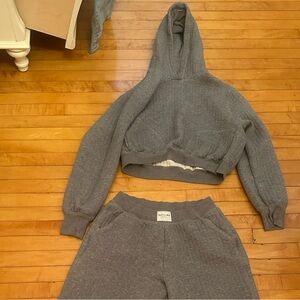 Gray Sweater and Pants Set